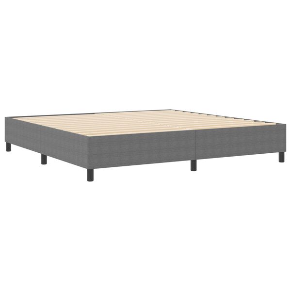 vidaXL Estrado de cama plataforma Cinzento-claro 200 x 200 cm tecido