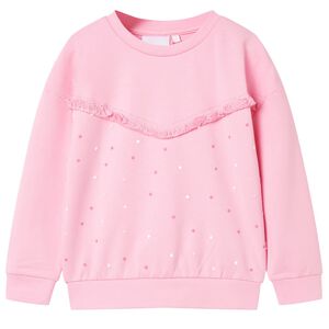 Sweatshirt para crian&ccedil;a cor rosa 128