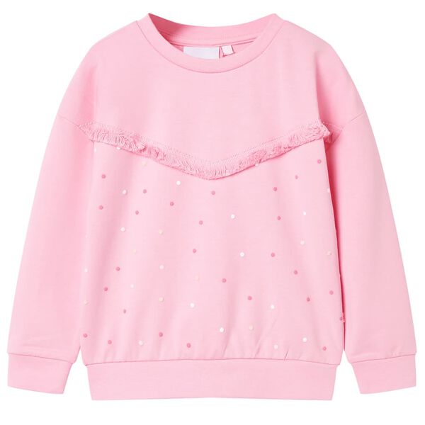 Sweatshirt para crian&ccedil;a cor rosa 128