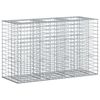 vidaXL Cama elevada de gabi&atilde;o 130 x 50 x 80 cm A&ccedil;o Galvanizado