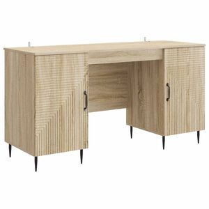 vidaXL Mesa Carvalho Sonoma 142,5 x 50 x 75 cm Derivados de Madeira