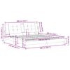 vidaXL Estrutura de cama sem colch&atilde;o Zadar 200x200 cm couro artificial cappuccino