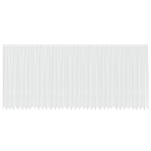 vidaXL Cortina de Renda com cortinas Branco 900 x 240 cm Poli&eacute;ster