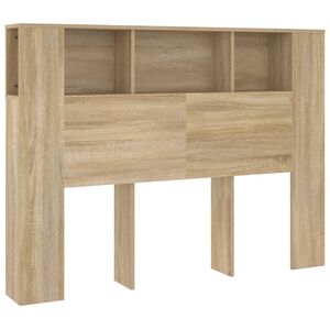 vidaXL Arm&aacute;rio de cabeceira 140x18,5x104,5 cm carvalho sonoma