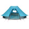 vidaXL Barraca Tipi Familiar com telhado Azul 466 x 310 x 240 cm
