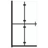 vidaXL Divis&oacute;ria chuveiro dobr&aacute;vel 100x190 cm vidro transparente ESG
