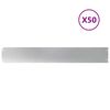 vidaXL Bordas de relvado 50 unid 15x103 cm a&ccedil;o galvanizado