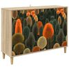 vidaXL Buffet ZAANDAM Sonoma 102 x 33 x 75 cm Derivados de Madeira