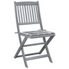 vidaXL Cadeiras exterior dobr&aacute;veis c/ almofad&otilde;es 4 pcs ac&aacute;cia maci&ccedil;a