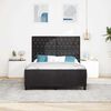 vidaXL Cama Box com cabeceira Preto 140 x 190 cm Veludo