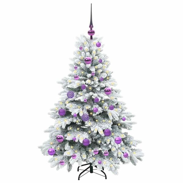 vidaXL &Aacute;rvore de Natal Artificial com 150 LEDs Branco 120 cm PE e PVC