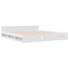 vidaXL Estrutura de cama c/ gavetas 200x200cm derivados madeira branco