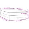vidaXL Cama boxspring c/ colch&atilde;o 120x220 cm veludo cinzento-claro