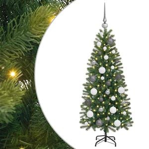 vidaXL &Aacute;rvore de Natal Artificial com 150 LEDs Verde 120 cm PE e PVC