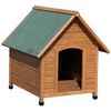 Kerbl Casota para c&atilde;es 100x88x99 cm castanho e verde 82395