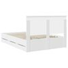 vidaXL Estrutura da Cama Branco 140 x 190 cm Madeira de Engenharia