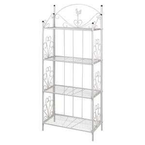 vidaXL Suporte quadrado para planta / Branco