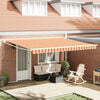 vidaXL Toldo Amarelo e Laranja 450 x 300 x 165 cm Poli&eacute;ster e Metal