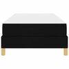 vidaXL Cama Box com colch&atilde;o Preto 90 x 200 cm tecido