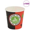 vidaXL Copos de caf&eacute; descart&aacute;veis 1000 pcs papel 120 ml (4 oz)