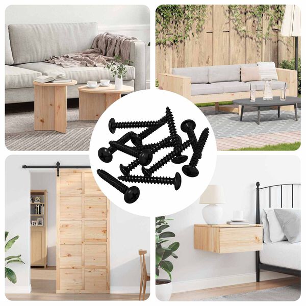 vidaXL Unha de Abertura 8219 pcs Preto A&ccedil;o