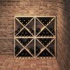 vidaXL Escorredor de Vinho 4 pcs Natural 62 x 25 x 62 cm