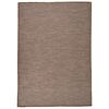 vidaXL Tapete de tecido plano para exterior 160x230 cm castanho