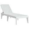 vidaXL Espregui&ccedil;adeira 186x60x29 cm PP branco