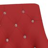 vidaXL Cadeiras de jantar girat&oacute;rias 6 pcs veludo vermelho tinto