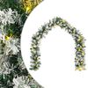 vidaXL Guirlanda de Natal Verde e Branco 270 cm PVC 50 LED