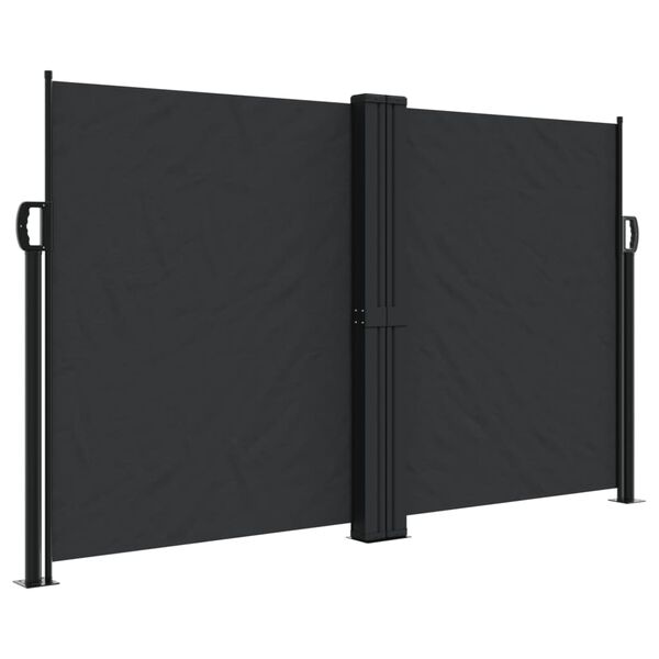 vidaXL Toldo lateral retrátil 140x600 cm preto