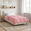 vidaXL Duvet de Ano Inteiro Colchonete Rosa 155 x 220 cm Microfibra