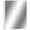 vidaXL Arm&aacute;rio espelhado para casa de banho 60x15x75 cm MDF branco