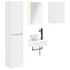 vidaXL Conjunto de M&oacute;veis para Banheiro 5 pcs Branco