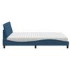 vidaXL Cama com colch&atilde;o Hanko 160x200 cm tecido azul