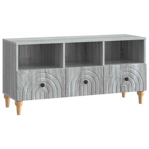vidaXL Gabinete para TV Sonoma cinza 102 x 34,5 x 50 cm
