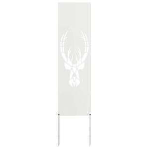 vidaXL Tela de Privacidade para Jardim Branco 32 x 140 cm