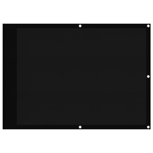 vidaXL Tela de varanda 75x800 cm 100% poli&eacute;ster oxford preto