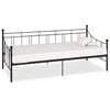 vidaXL Estrutura sof&aacute;-cama 90x200 cm metal preto