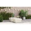 vidaXL Messa de jardim 2 pcs 60x60x30 cm madeira de abeto impregnada