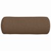 vidaXL Almofadas de Apoio 2 pcs Castanho &Oslash; 25 x 70 cm tecido