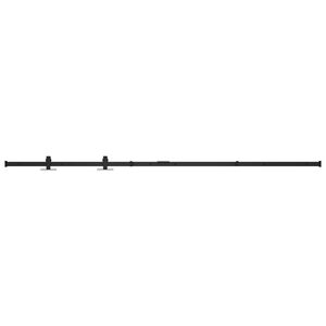 vidaXL Mini kit para arm&aacute;rio deslizante a&ccedil;o carbono 183 cm