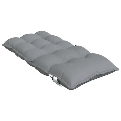 vidaXL Almofadões cadeira encosto baixo 6 pcs tecido oxford cinzento