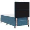 vidaXL Cama Box com colch&atilde;o Azul Escuro 90 x 200 cm tecido