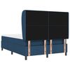 vidaXL Cama Box com colch&atilde;o com cabeceira Azul 160 x 200 cm tecido