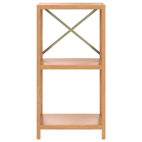 vidaXL Estante com 3 prateleiras 40x30x78 cm madeira carvalho maciça