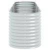vidaXL Canteiro elevado de jardim aço galvanizado 320x80x81cm prateado