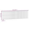 vidaXL Cabeceira de parede 204x3x60 cm pinho maci&ccedil;o castanho-mel