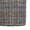 vidaXL Cesta de Plantas com armazenamento 3 pcs Cinza Kubu Rattan Kubu