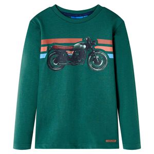 T-shirt de manga comprida para crian&ccedil;a verde 92